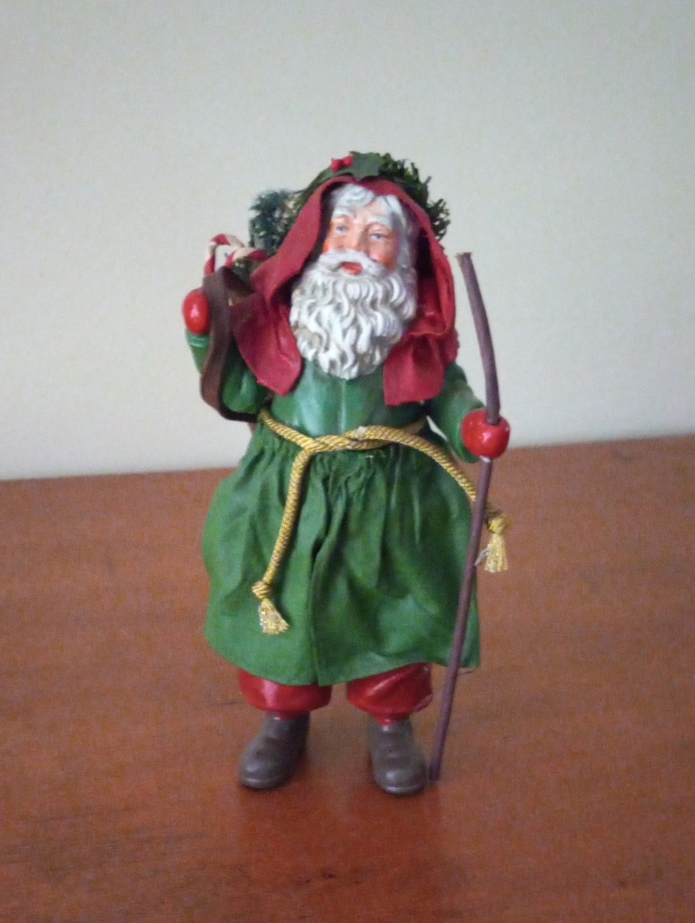 Vintage Clothtique Possible Dreams Santa Figurine with Staff 1990